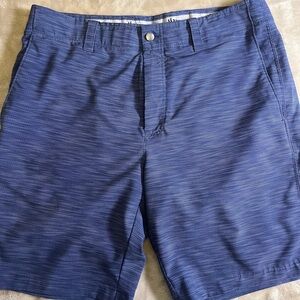 Callaway Men's Heathered Navy Flat Front Golf Shorts